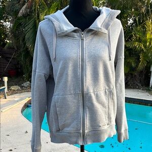 Athleta Women's Gray Zip-Up Hoodie